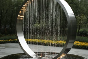 Metal Landscape Sculpture