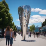 Large Stainless Steel Sculpture